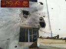 5 محرم 1435هـ: آثار قصف الحوثييين على المركز أثناء صلاة الجمعة